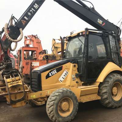 Factory Price of Used Tractor with Backhoe and Front Backhoe Excavator Loader cat 416E backhoe for hot sale