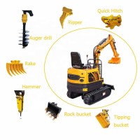 china minibagger AZ 1.0t hydraulic diesel engine 1 ton mini digger price list excavator for sale